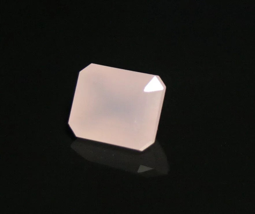 Rare Pink Smithsonite 4.13ct Faceted Translucent Gem Stone 9x7mm Mexico