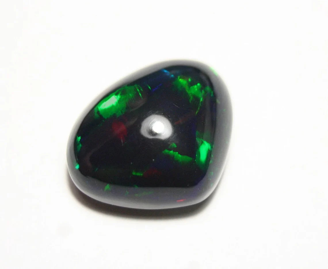 Welo Black Opal Cabochon 10.44ct Top Neon Rainbow AAA Opal See Video 18x15mm