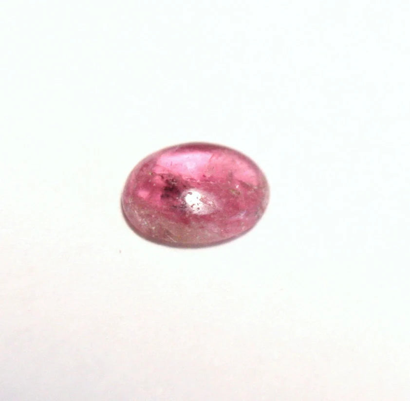 Pezzottaite Cabochon 0.31ct Ultra Rare Raspberry Beryl - Madagascar Reddish Pink 5.5x4mm