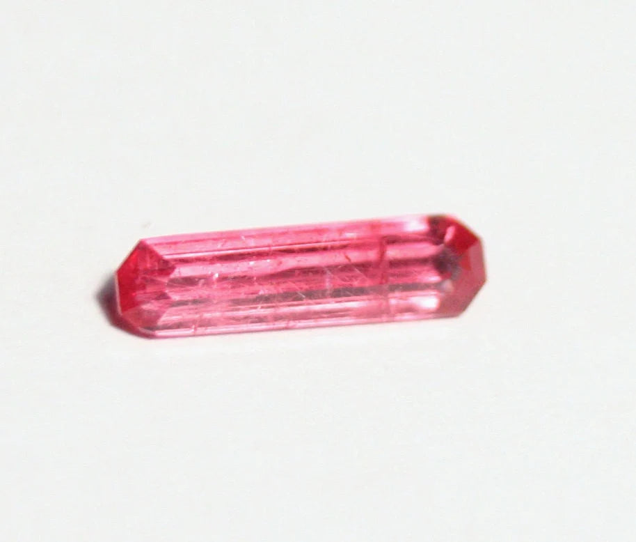 Rare Faceted Rhodonite 0.7ct Brazil Ultra Rare Crimson Red Gem Grade Rhodonite 10.5x3mm