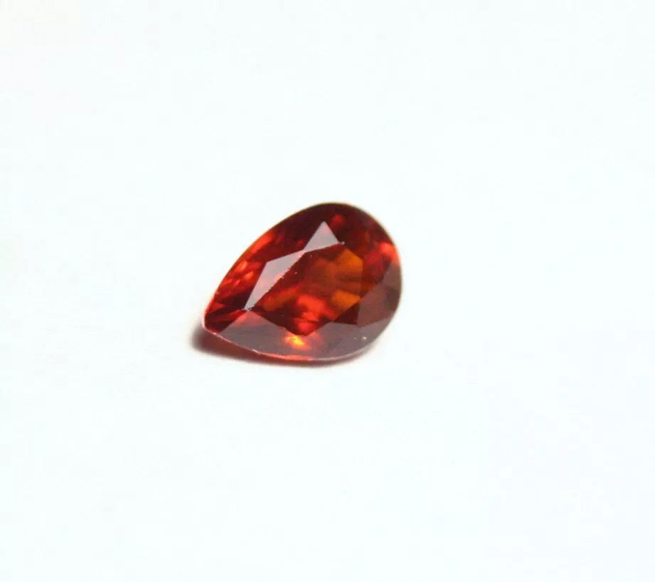 Clinohumite 0.44ct Ultra Rare Deep Orange Faceted Gem Pakistan 5.5x4mm