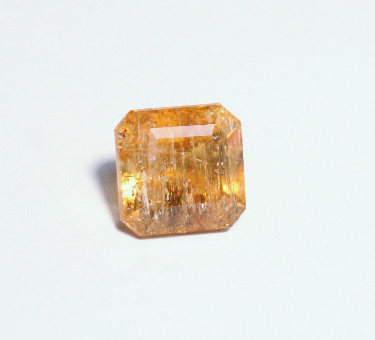 Imperial Topaz 7.2ct Ouro Preto, Brazil, Natural Untreated Rare Orange Topaz 10x10mm