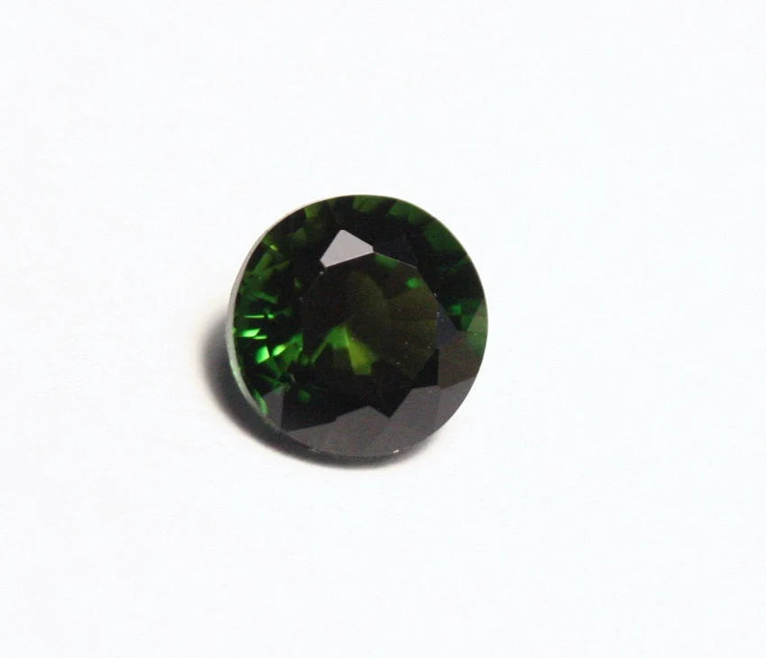 Genuine Rare Chrome Tourmaline 0.73ct Congo Chrome Tourmaline Round Cut 5.5mm