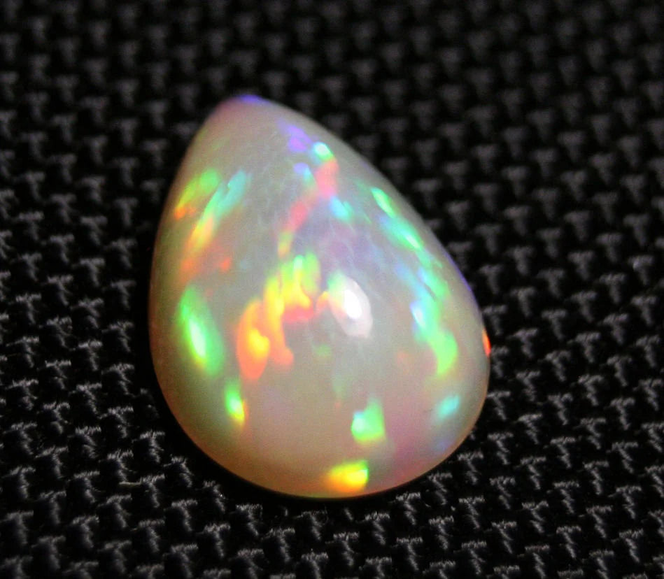 Welo Crystal Opal Cabochon 9.17ct Honeycomb Pear AAA Natural Stunning Opal Video