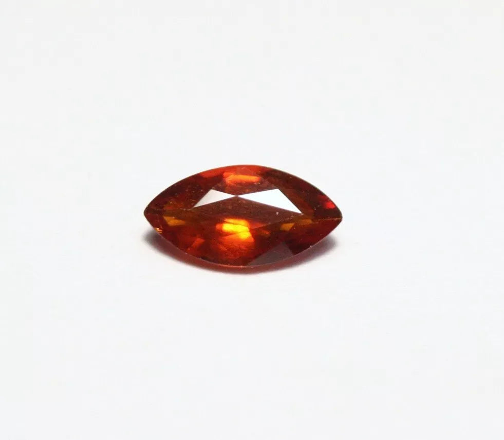 Clinohumite 0.44ct Ultra Rare Deep Orange Faceted Natural Gem Pakistan 7x4mm