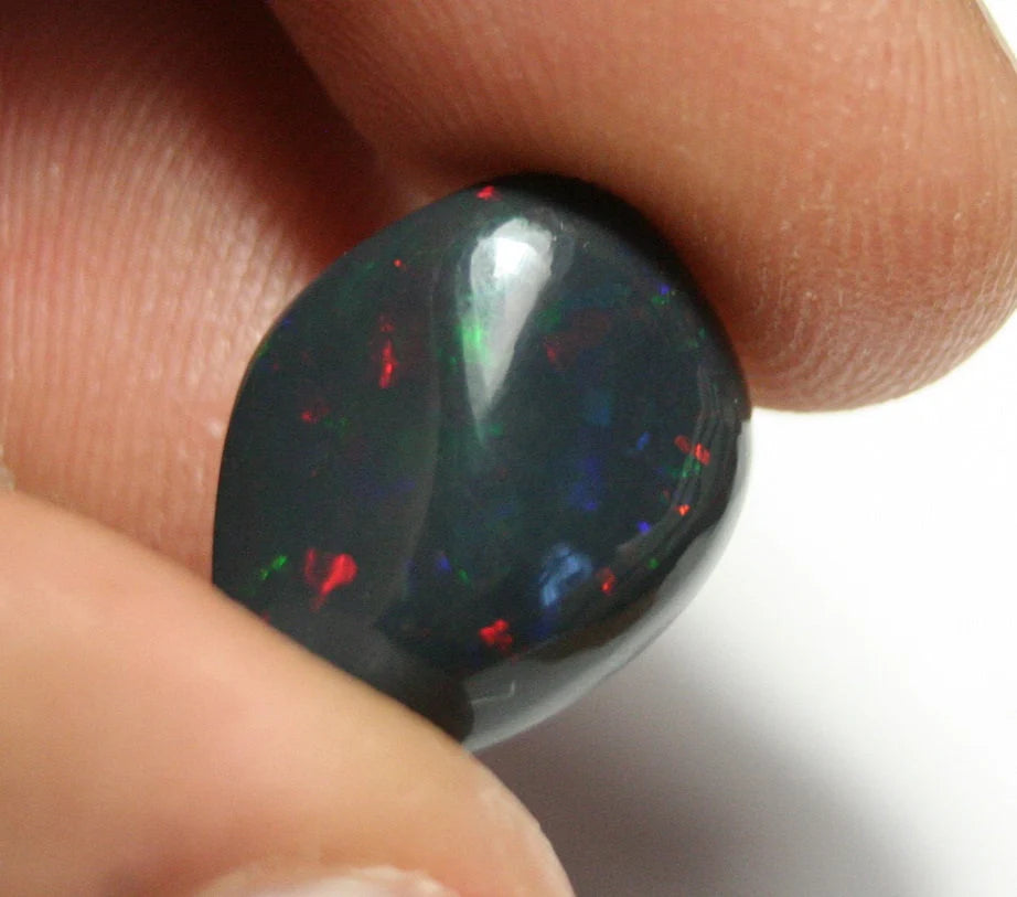 Stayish Black Opal 6.8ct Carved Natural Untreated Black Opal - Ethiopia