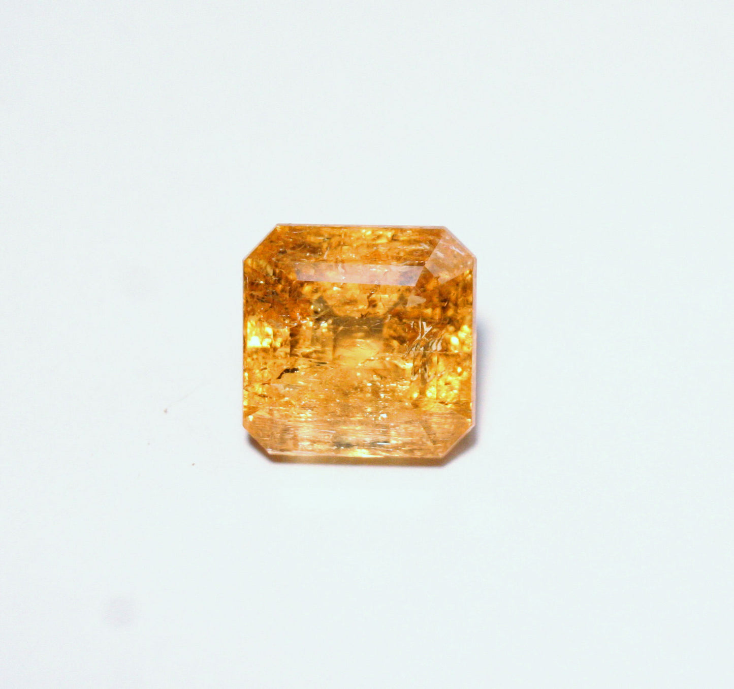 Imperial Topaz 12.7ct Ouro Preto, Brazil, Natural Untreated Rare Orange Topaz 12x12mm