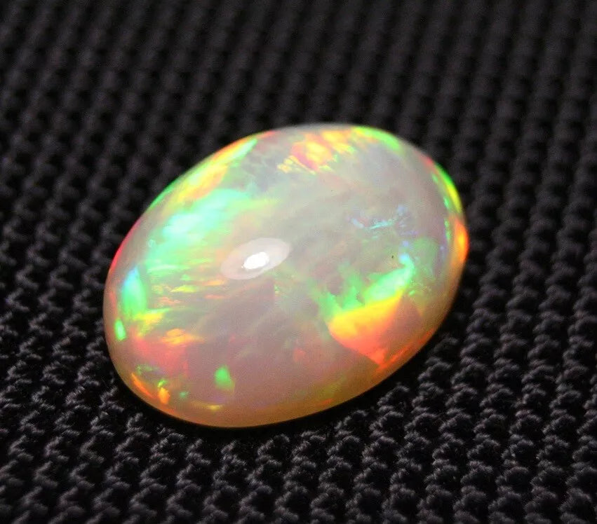 Welo Precious Opal Cabochon 11.81ct Rainbow Threads AAA Natural Opal See Video