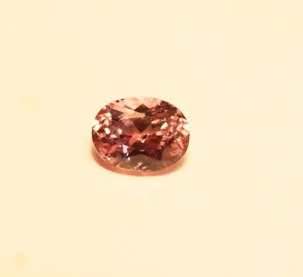 Pink Pastel Malaya Garnet 0.81ct Madagascar High Pyrope Colour Shift Garnet 6x4mm