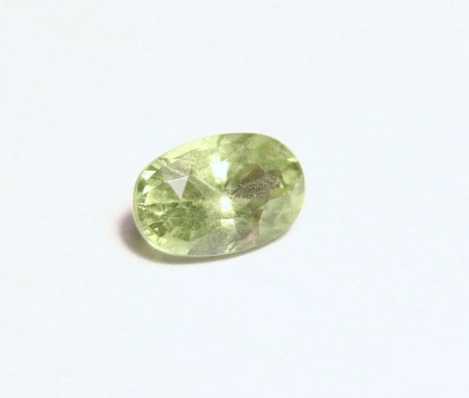 Merelani Mint Grossular Garnet 1.2ct Rare Faceted Fluorescent Exceptional Gem 8x5mm