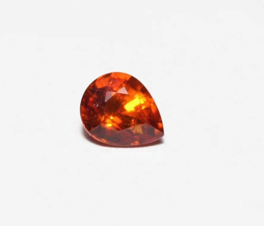 Clinohumite 0.53ct Ultra Rare Deep Orange Faceted Gem Pakistan 5x4mm