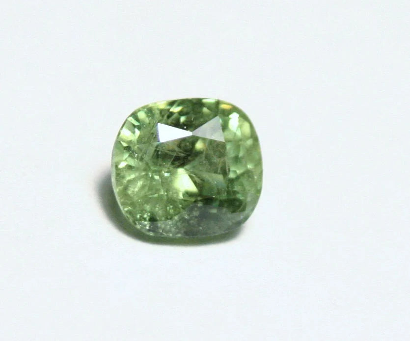 Demantoid Garnet 0.82ct Rare Top Colour & Clarity Cushion Cut Gem Namibia 5.2x5mm