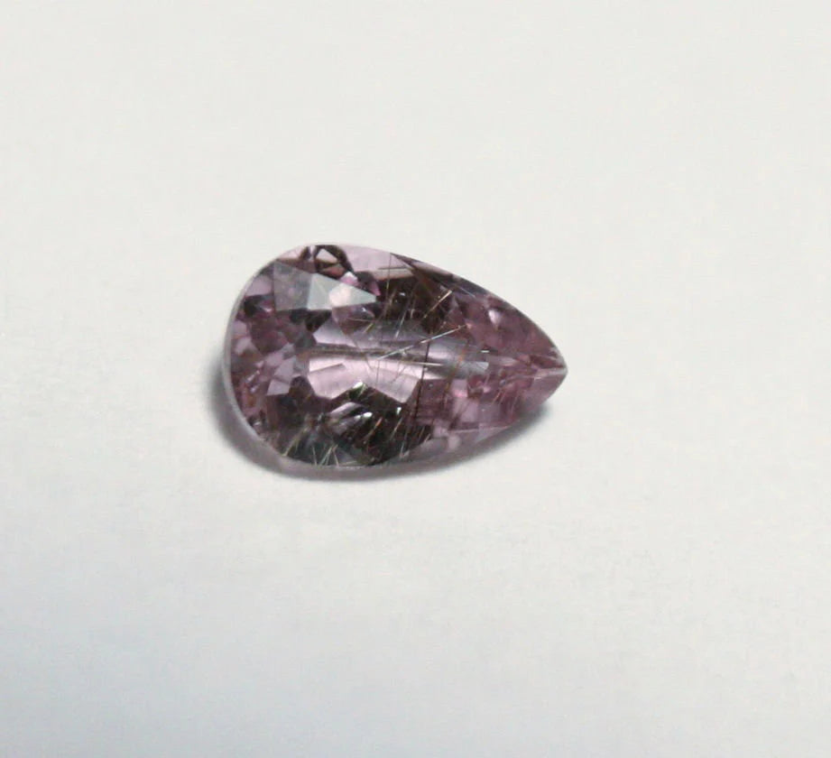 Afghani Diaspore 0.51ct Rare Pink Purple Diaspore New Find - Afghanistan 6x4mm Rutile Inclusions