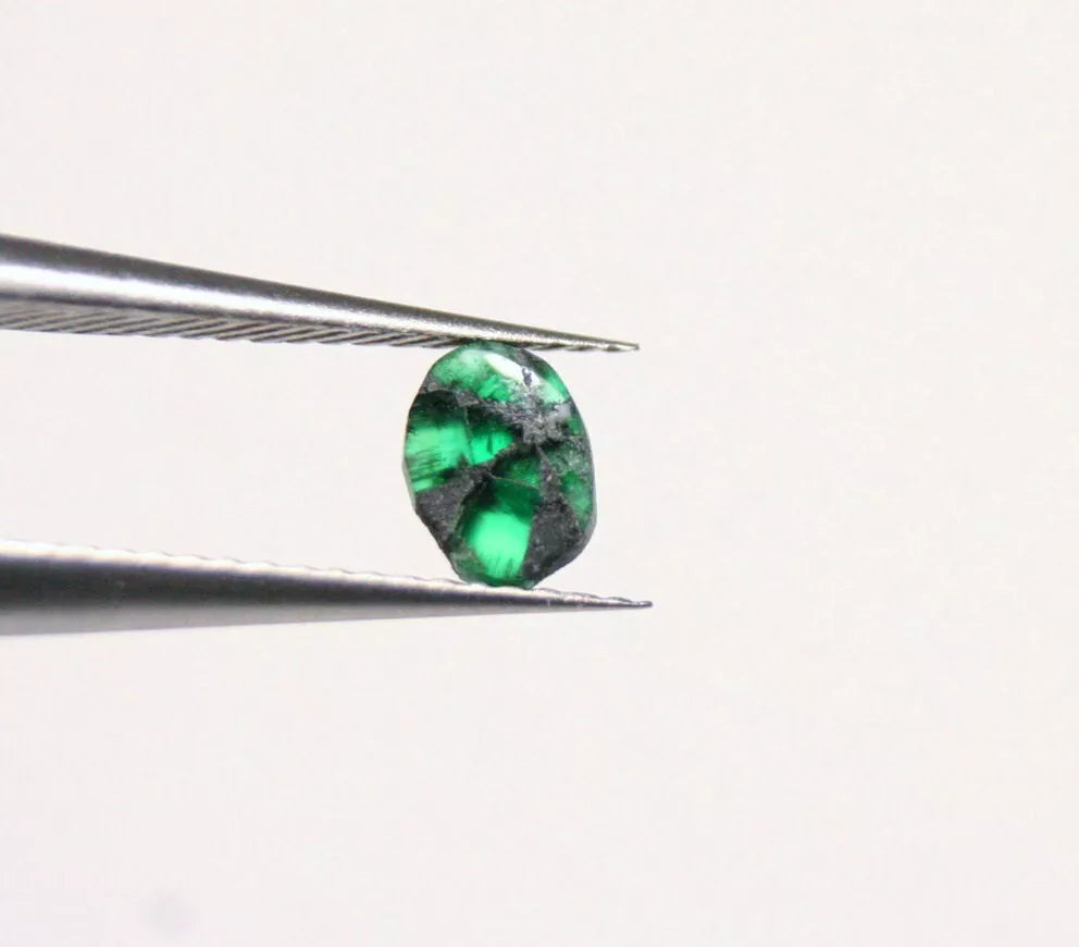 Colombian Trapiche Emerald 0.33ct Stunning Natural Emerald Formation 5x4mm