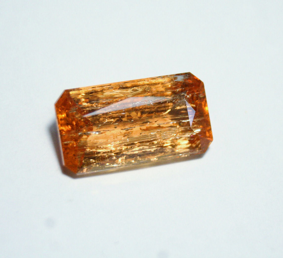 Imperial Topaz 16.5ct Ouro Preto, Brazil, Natural Untreated Rare AAA Topaz 20x11mm