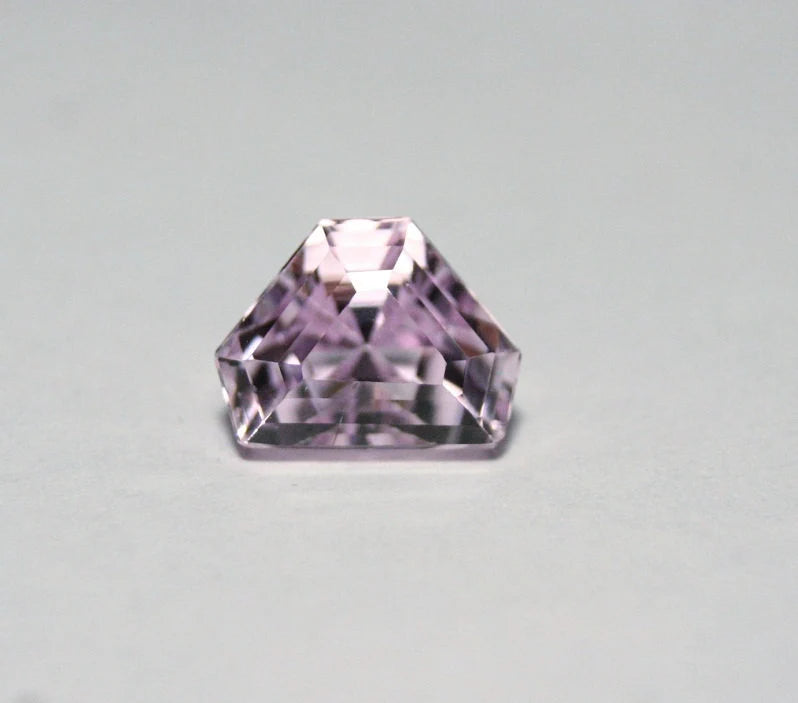 Pink Kunzite 4.2ct Madagascar Scintillating Custom Cut Trillion 10x8mm