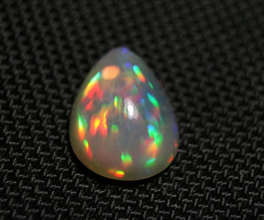 Welo Grey Base Opal Cabochon 9.34ct Rare Rainbow Prism Rain Natural Opal Video