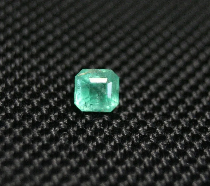 Panjshir Valley Emerald 0.69ct Rare Natural Emerald Cut Afghan Emerald 5x5mm