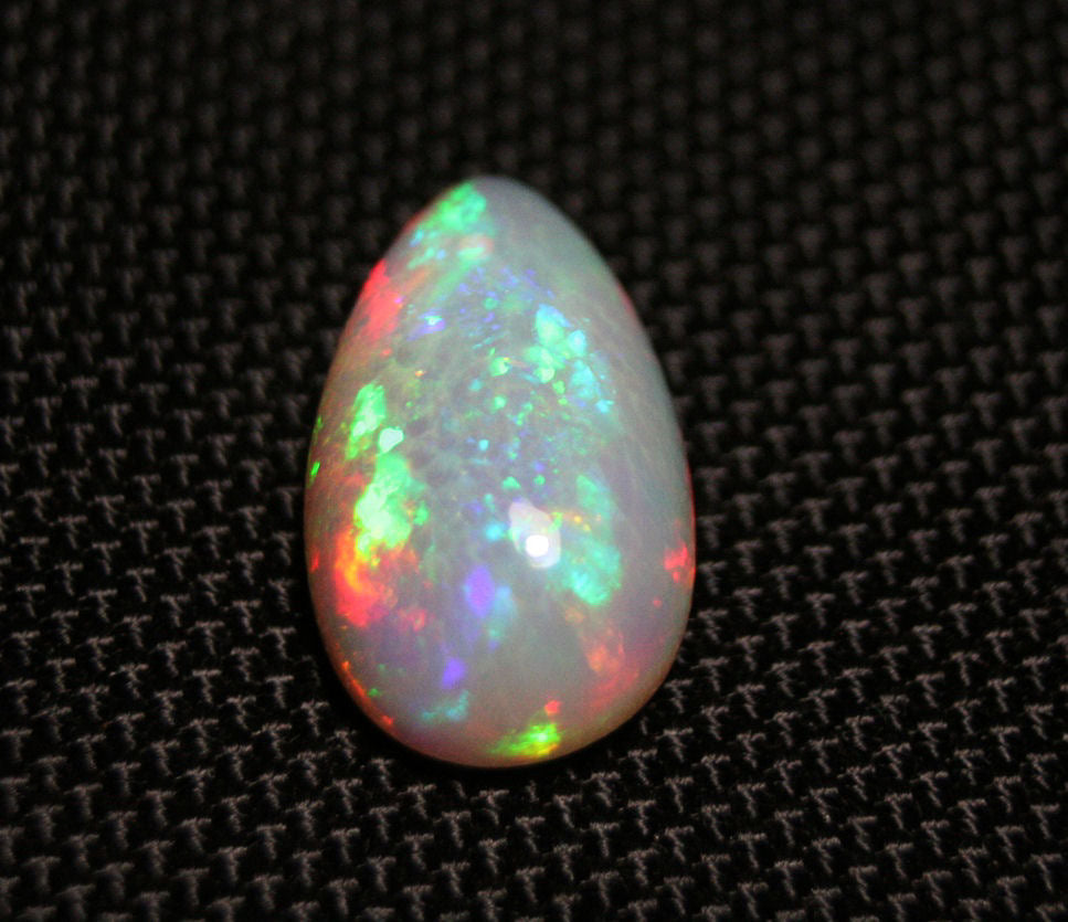 Welo Grey Base Opal Cabochon 14.6ct Micro Honeycomb AAA Natural Opal Video