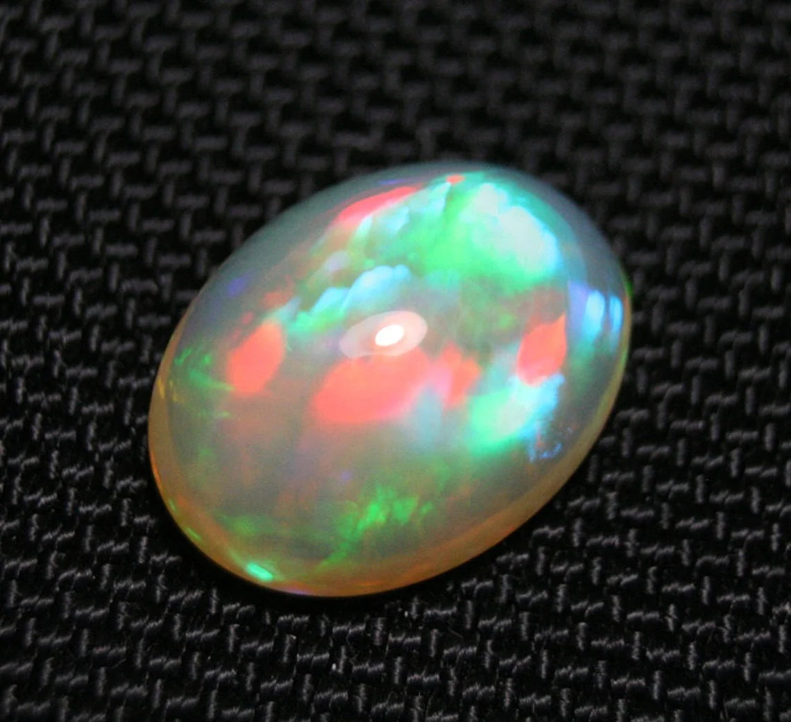 Welo Crystal Opal Cabochon 10ct Neon Honeycomb Blaze Natural Jelly Opal Video