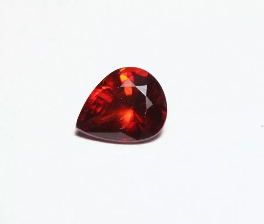 Clinohumite 0.53ct Ultra Rare Deep Orange Faceted Gem Pakistan 6x5mm