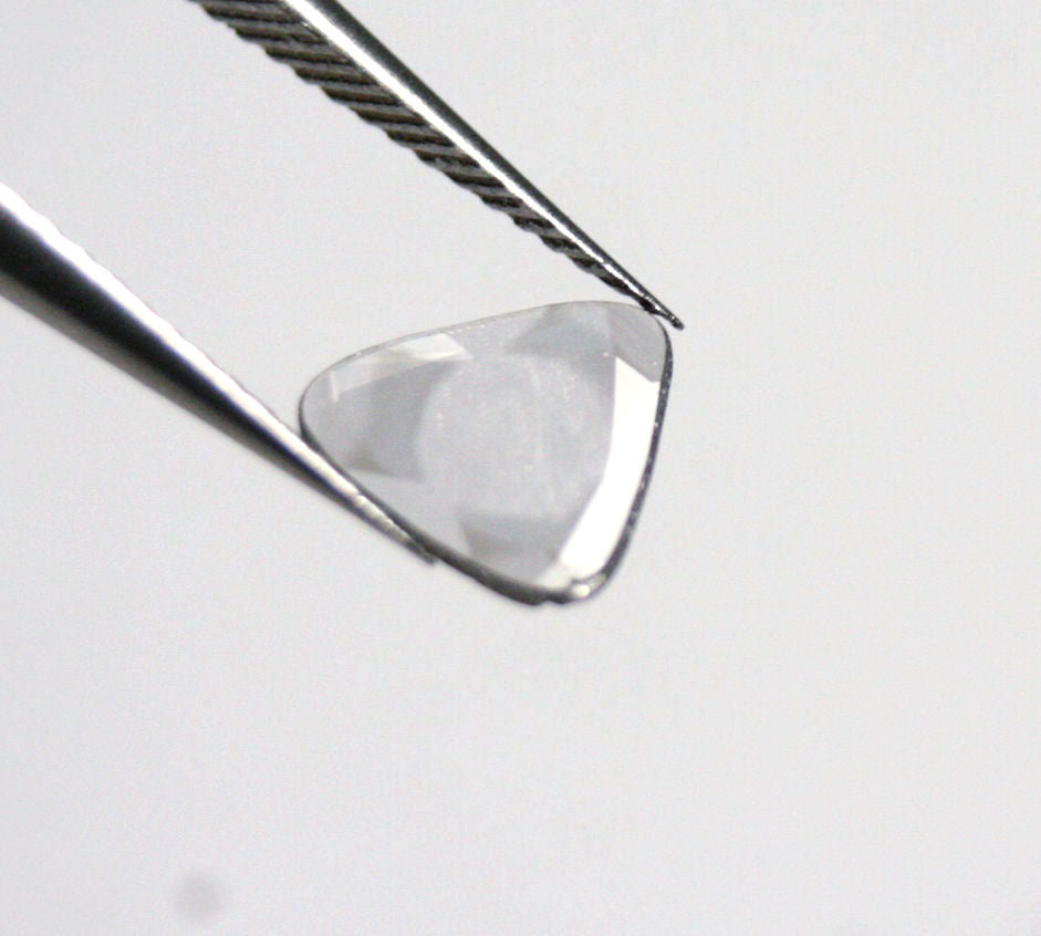 Trapiche Diamond Slice 0.26ct Natural Diamond Zimbabwe 7x7mm Faceted Polki Slice