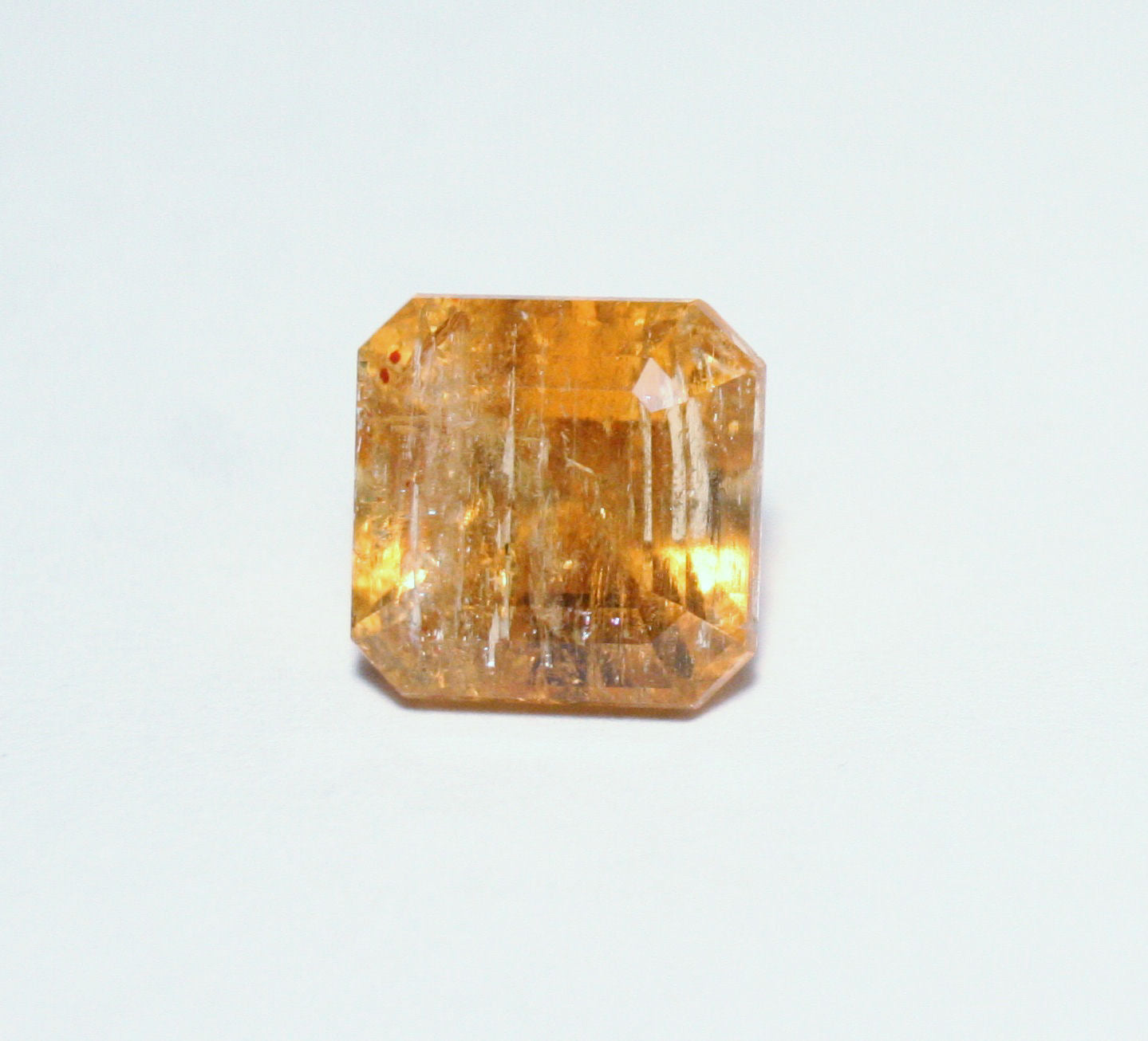 Imperial Topaz 7.2ct Ouro Preto, Brazil, Natural Untreated Rare Orange Topaz 10x10mm