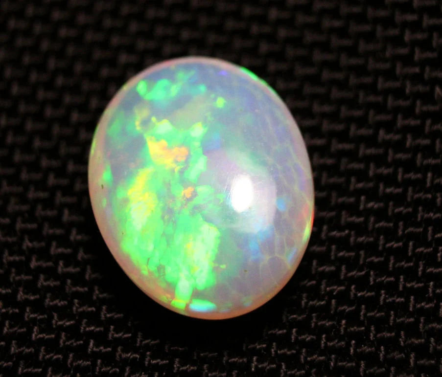 Welo Crystal Opal Cabochon 8.8ct Harlequin Honeycomb AAA Natural Opal See Video