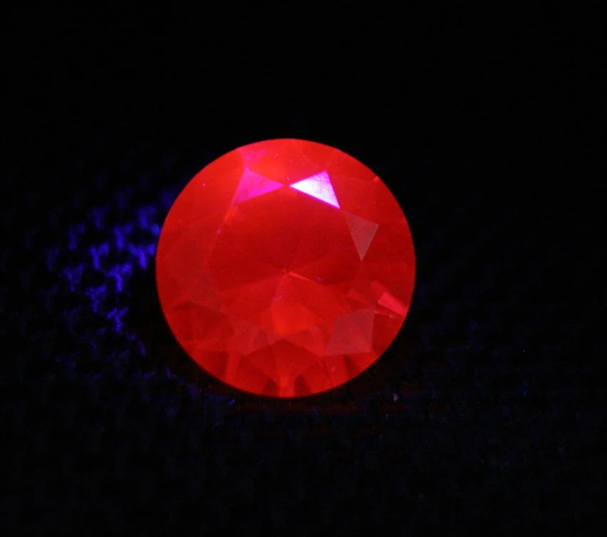 Lab Created Ruby 10mm Scintillating Precision Cut Brilliant Round AAA Swiss 4.3ct