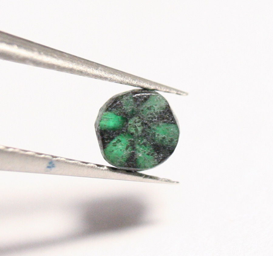 Colombian Trapiche Emerald 0.28ct Stunning Rare Natural Emerald - 4x4mm