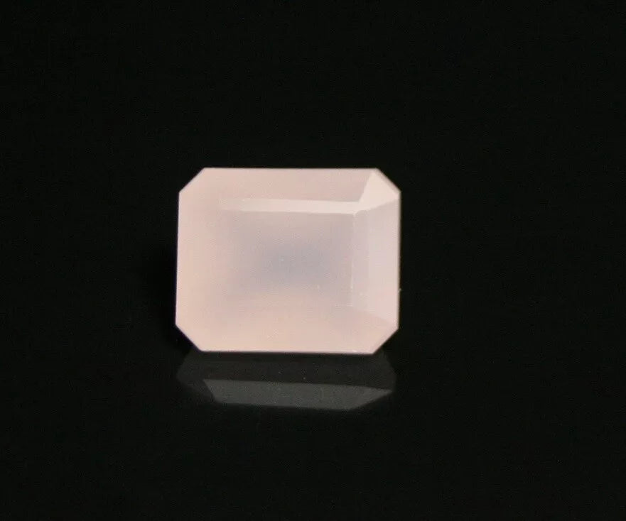 Rare Pink Smithsonite 4.13ct Faceted Translucent Gem Stone 9x7mm Mexico