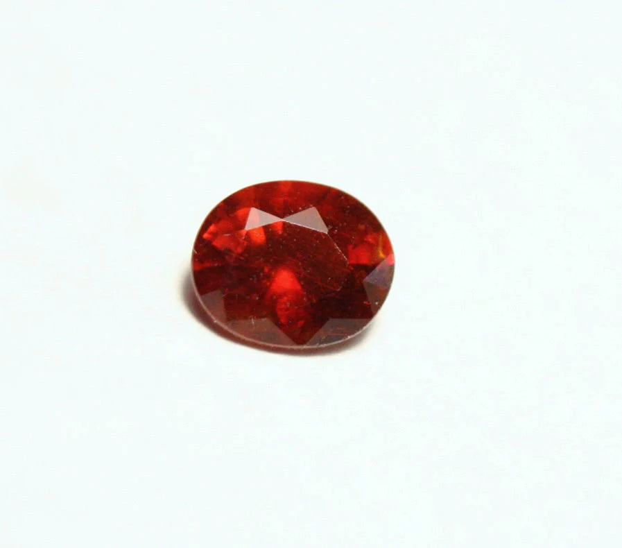 Clinohumite 0.51ct Ultra Rare Deep Orange / Red Faceted Gem - Pakistan 5x4.2mm