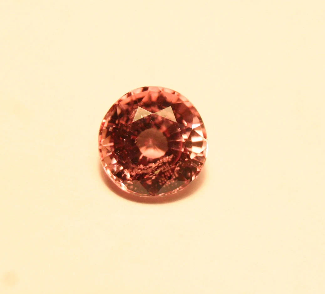 Pink Pastel Malaya Garnet 1.38ct Madagascar High Pyrope Colour Shift Garnet 6x6mm