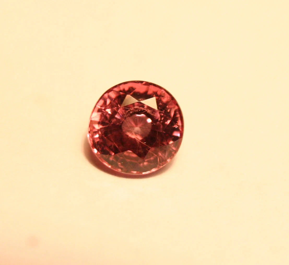 Rare Pink Pastel Pyrope Colour Shift Garnet 1.67ct Tanzania 7x7mm