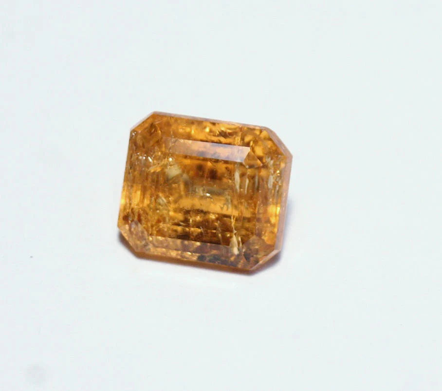 Imperial Topaz 3.9ct Ouro Preto, Brazil, Natural Untreated Rare Orange Topaz 9x8mm