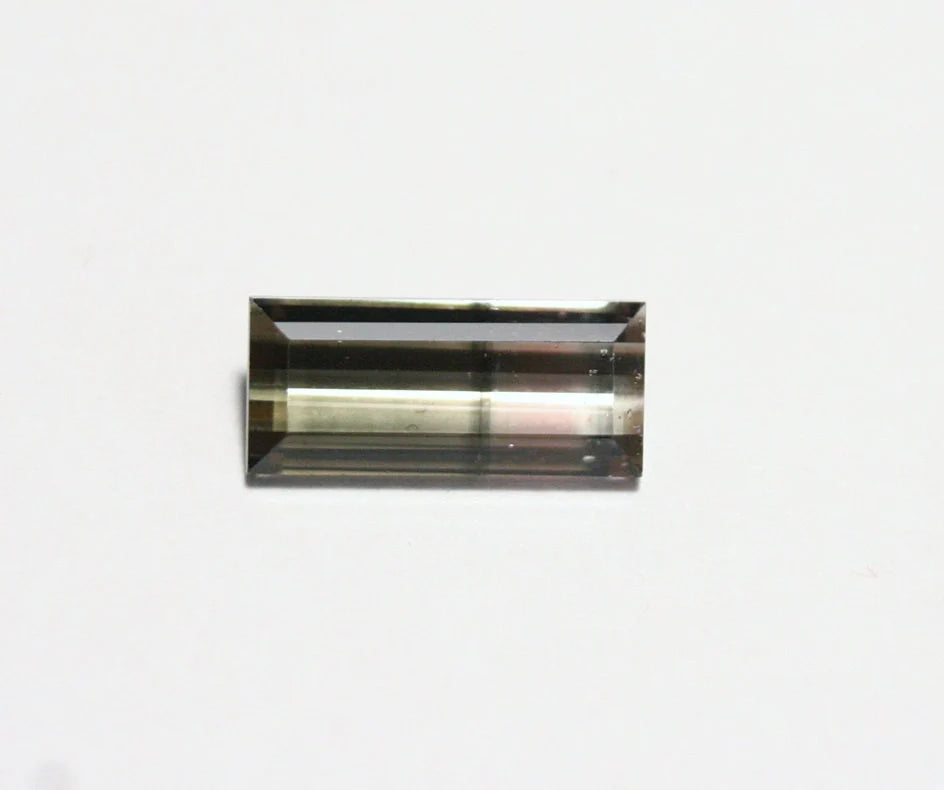 Congo Bi Colour Tourmaline 1.15ct Lovely Emerald Cut Gemstone 10x4mm