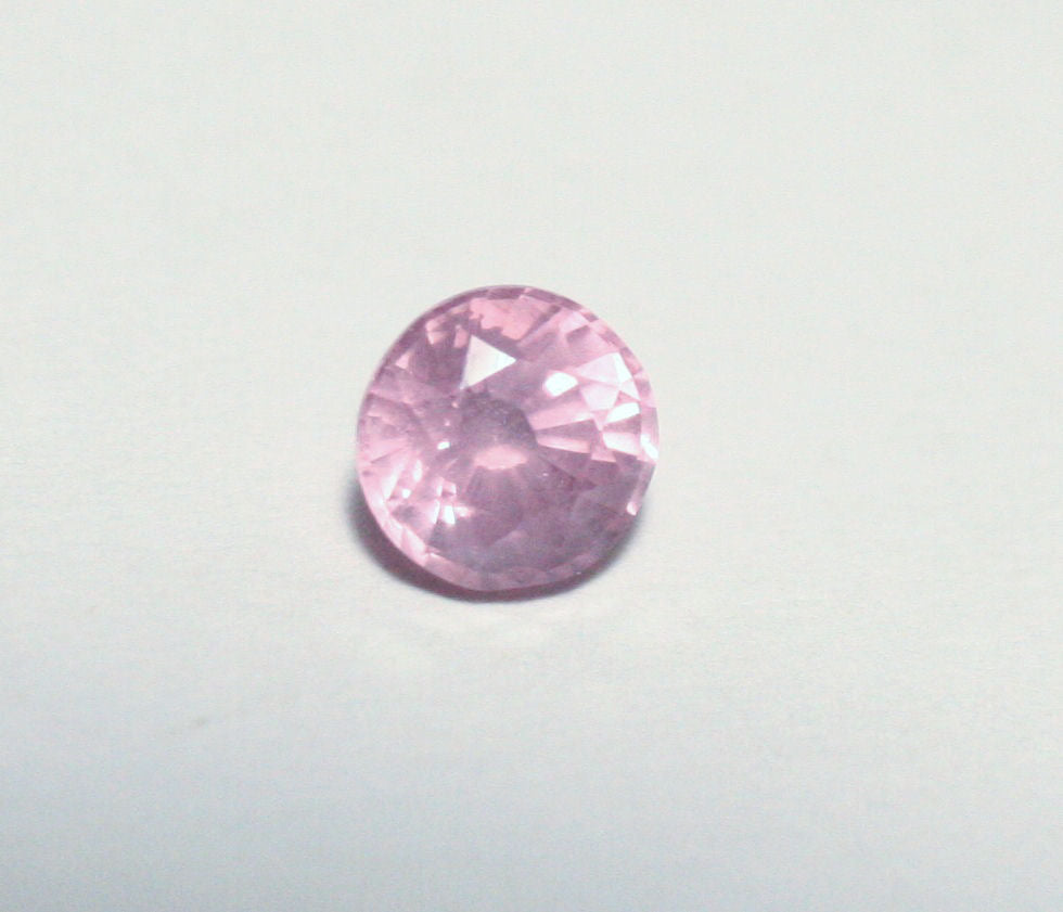 Mahenge Pink Spinel 0.42ct Rare Fluorescent Round Cut Gem 4x4mm Tanzania