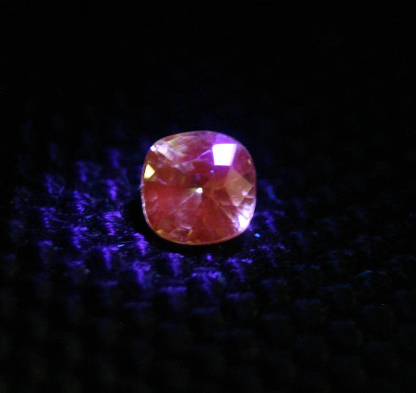 Merelani Mint Grossular Garnet 0.44ct Rare Faceted Garnet Fluorescent Gem 4x4mm