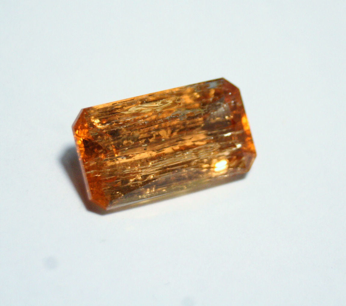 Imperial Topaz 16.5ct Ouro Preto, Brazil, Natural Untreated Rare AAA Topaz 20x11mm