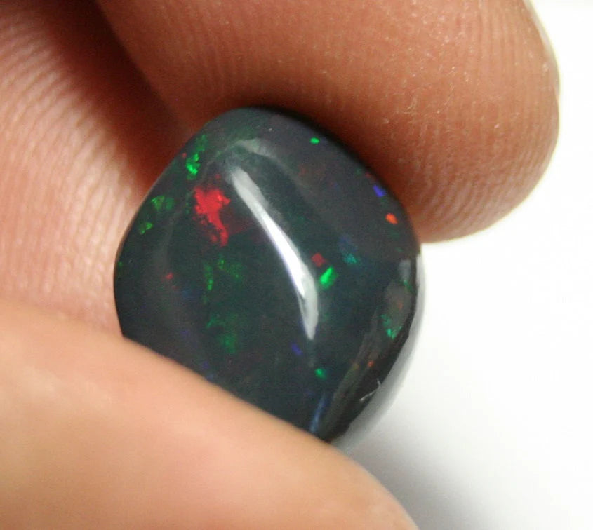 Stayish Black Opal 6.8ct Carved Natural Untreated Black Opal - Ethiopia