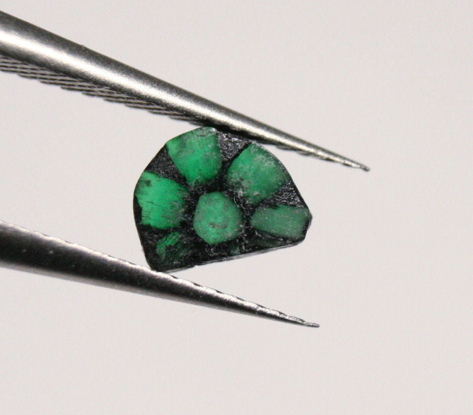 Trapiche Emerald 0.32ct Stunning Rare Natural Emerald - 6x5mm Muzo Columbia