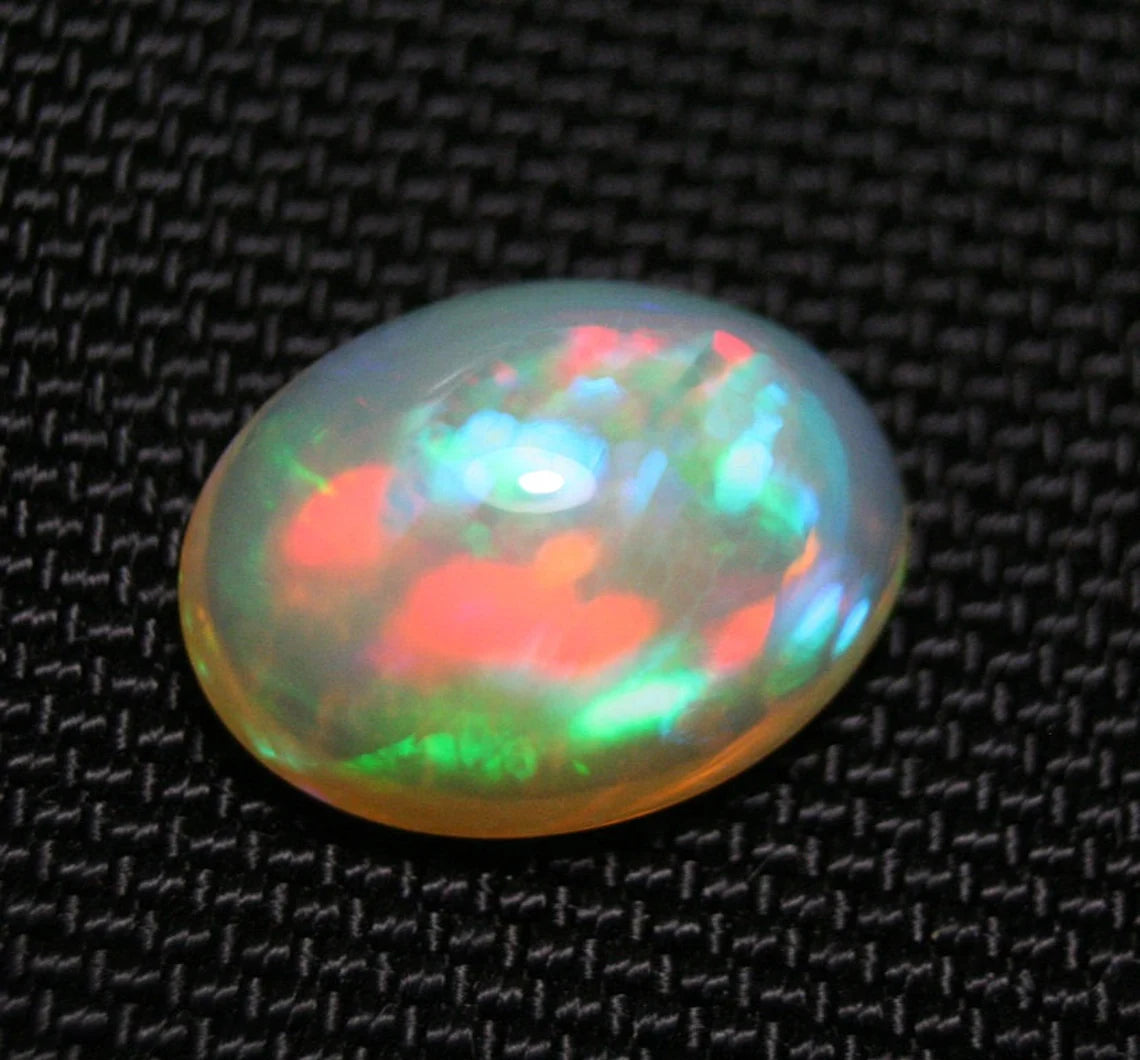 Welo Crystal Opal Cabochon 10ct Neon Honeycomb Blaze Natural Jelly Opal Video