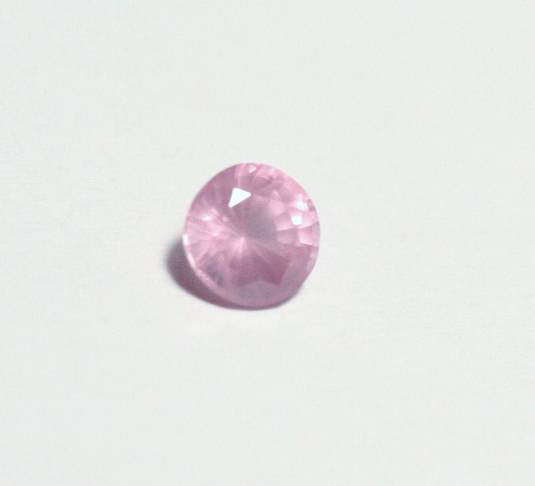 Mahenge Pink Spinel 0.41ct Rare Fluorescent Round Cut Gem 4.2x4.2mm Tanzania