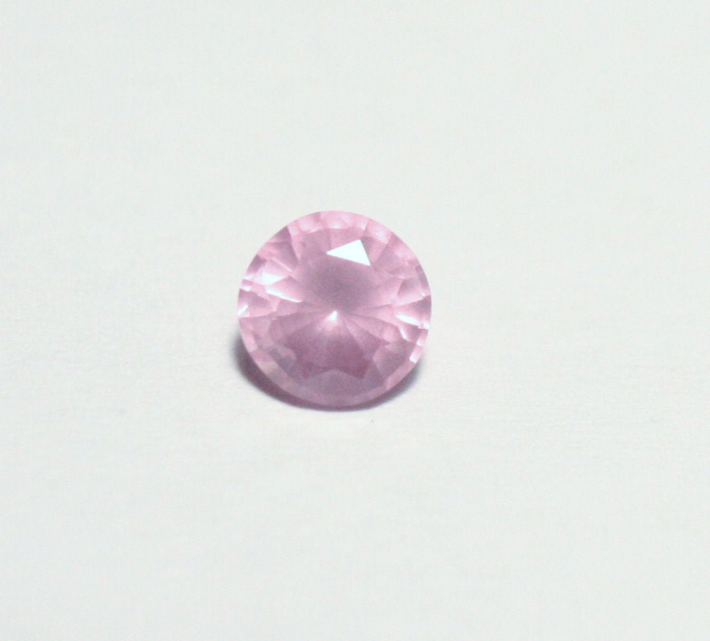 Mahenge Pink Spinel 0.41ct Rare Fluorescent Round Cut Gem 4.2x4.2mm Tanzania