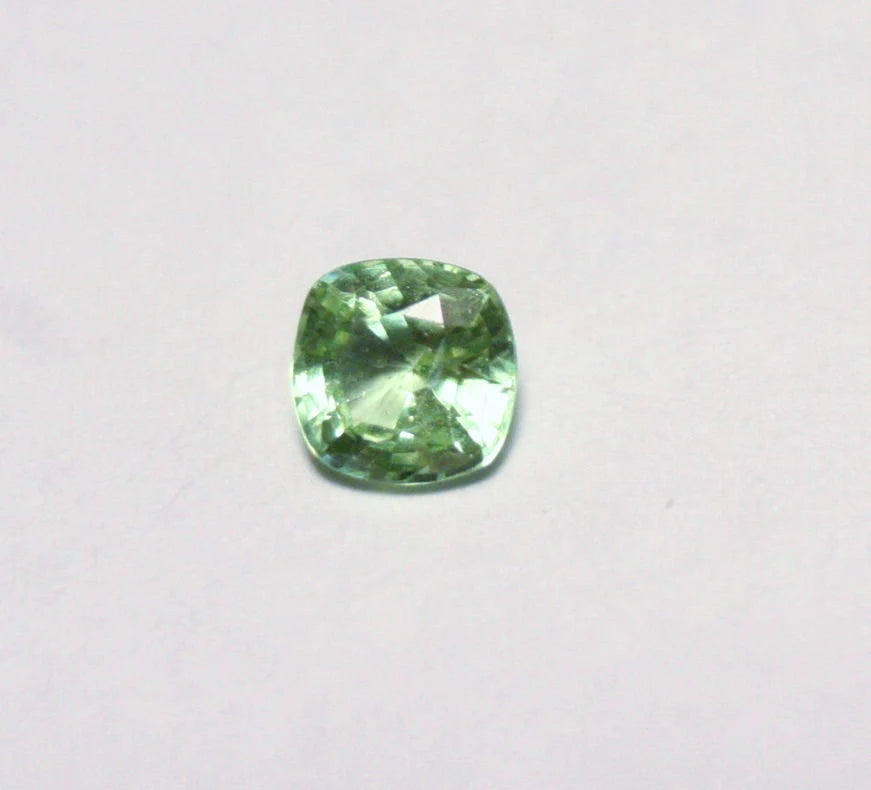 Merelani Mint Grossular Garnet 0.46ct Rare Faceted Garnet Fluorescent Gem 4x4mm