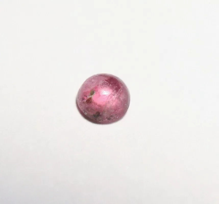 Pezzottaite Cabochon 0.17ct Ultra Rare Neon Raspberry Beryl Madagascar 3.5x3mm