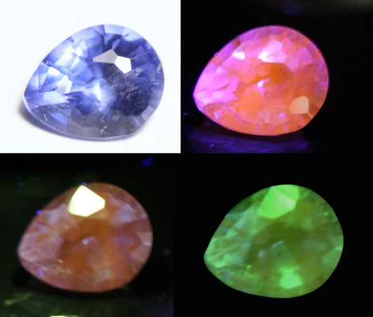 0.55ct Faceted Hackmanite Rare Fluorescent & Phosphorescent Gem Grade Sodalite Myanmar - Glow in the Dark