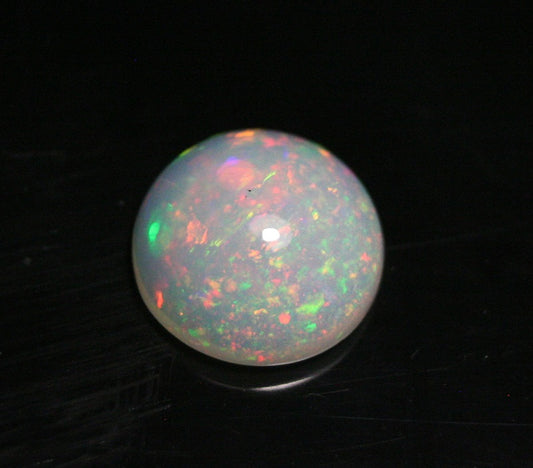 2.4ct Welo Crystal Opal Cabochon - Rainbow Confetti AAA Jelly Opal - See Video 10x10mm