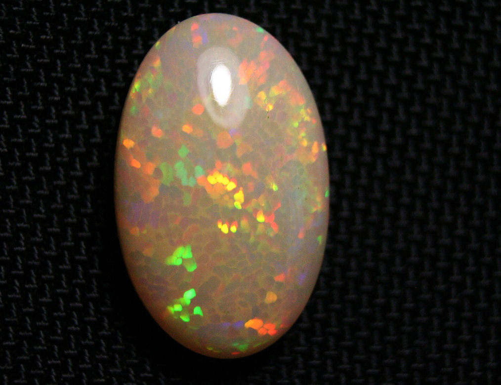 25ct Mezezo Precious Opal Cabochon Rare Rainbow Mosaic Natural Opal AAAA Video