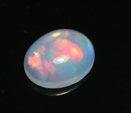 2.8ct Welo Crystal Opal Cabochon - Rainbow Flash AAA Jelly Opal - See Video 12x10mm